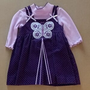 Purple and Pink Kids Casual Dress